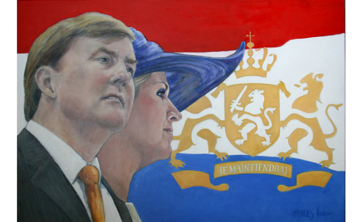portret Koning Willem Alexander en Koningin Maxima